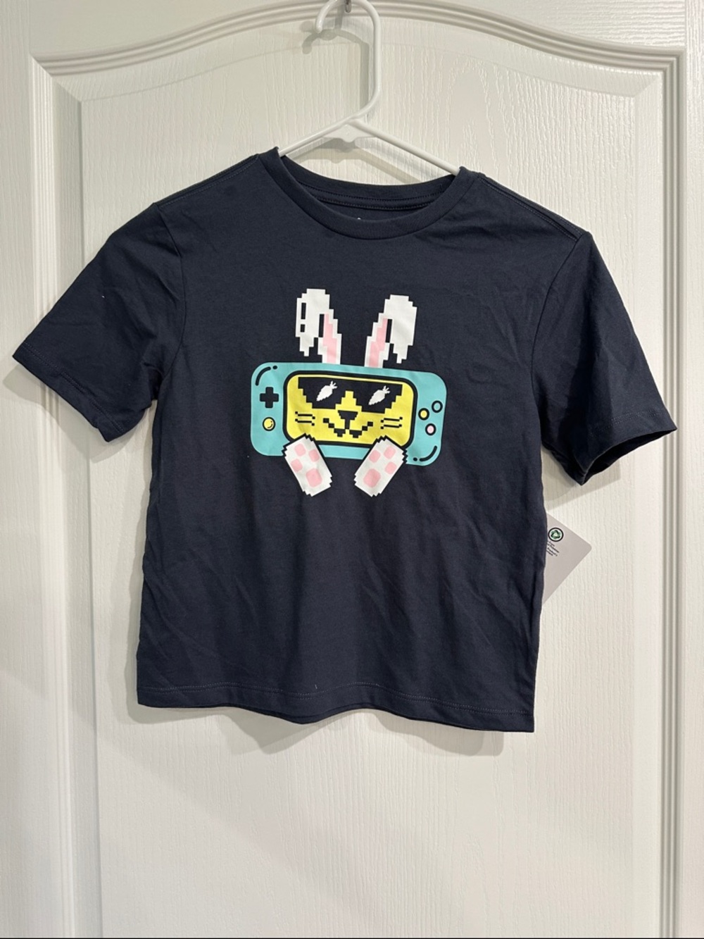 Kids Graphic Tee with Bunny Game Console